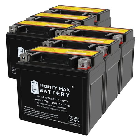 YTZ7S 12V 6AH Replacement Battery compatible with KTM 450 EXC, Racing 05-12  - 6PK